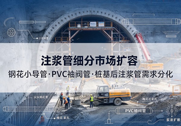 铜仁注浆管细分市场扩容，隧道钢花小导管、PVC 袖阀管、桩基后注浆管需求分化